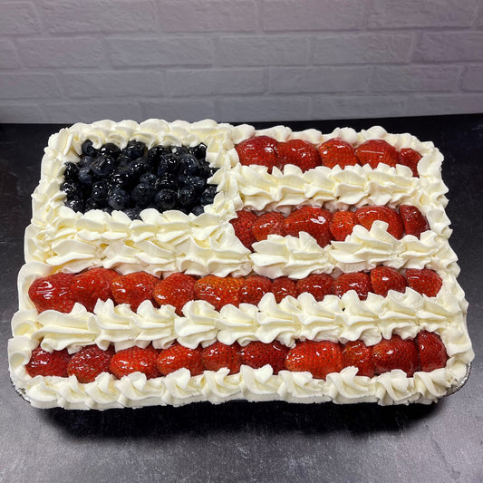 Cake, Whipped Cream Flag