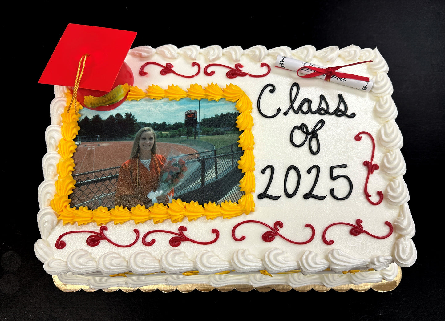 Graduation Themed 1/2 Sheet Cake- Serves 40