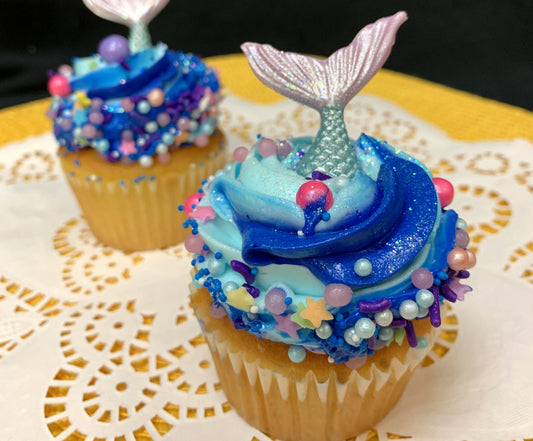 ***SPECIALTY CUPCAKE OF THE MONTH - Mermaid