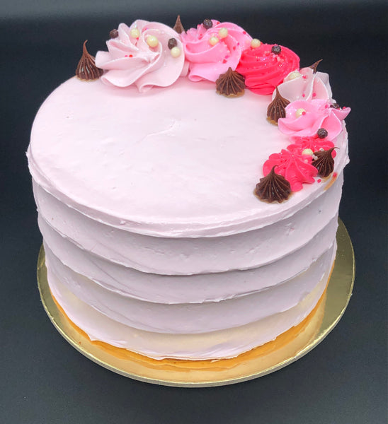 Raspberry Chocolate Ganache Layer Cake